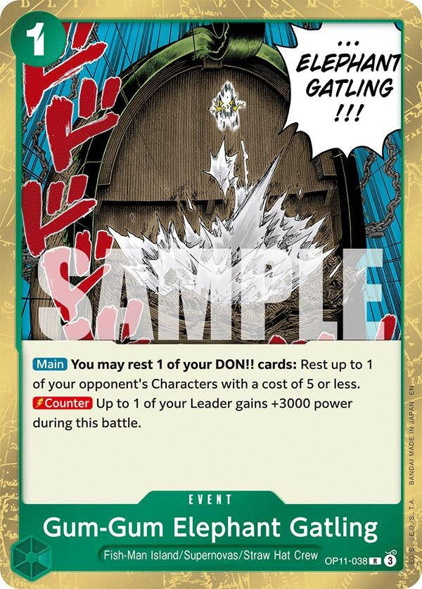 Image for Gum-Gum Elephant Gatling (OP11-038) (OP11) - One Piece Card Game