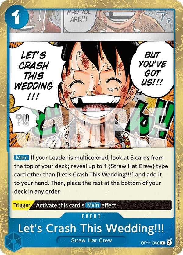 Image for Let's Crash This Wedding!!! (OP11-060) (OP11) - One Piece Card Game