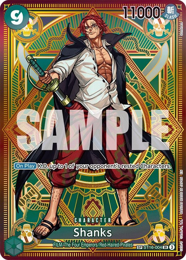 Image for Shanks (SP) (ST16-004) (OP11) - One Piece Card Game
