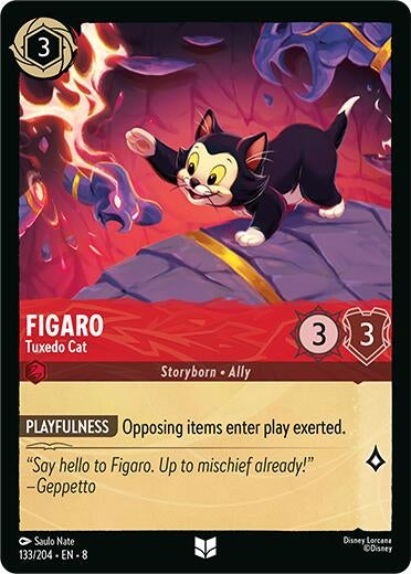 Image for Figaro - Tuxedo Cat (133/204) (8) - Disney Lorcana