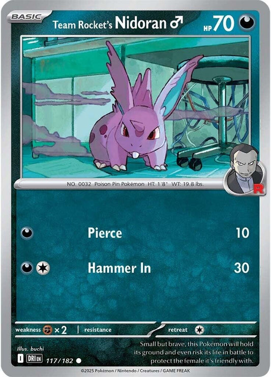 Team Rocket's Nidoran M (117/182) (DRI)