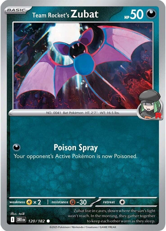 Team Rocket's Zubat (120/182) (DRI)