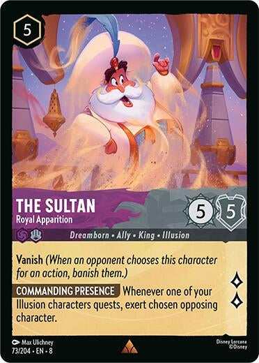 Image for The Sultan - Royal Apparition (73/204) (8) - Disney Lorcana