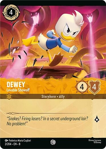Image for Dewey - Lovable Showoff (Foil) (2/204) (8) - Disney Lorcana