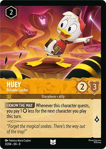 Image for Huey - Reliable Leader (Foil) (3/204) (8) - Disney Lorcana
