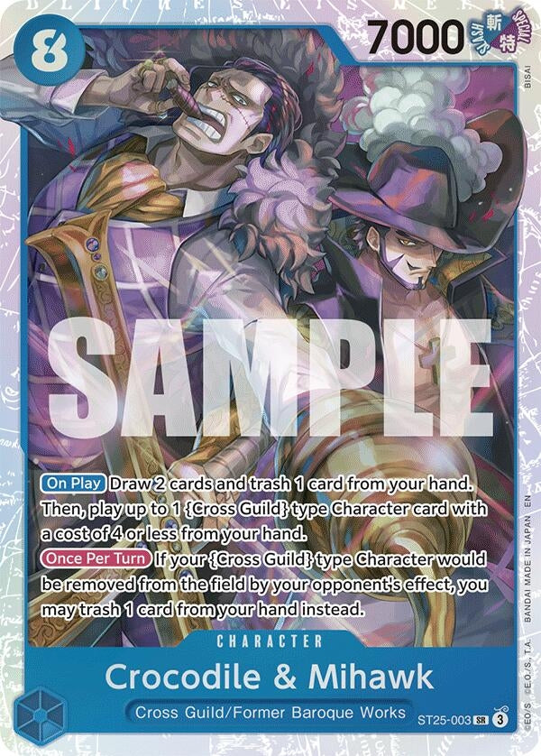 Image for Crocodile & Mihawk (ST25-003) (ST-25) - One Piece Card Game