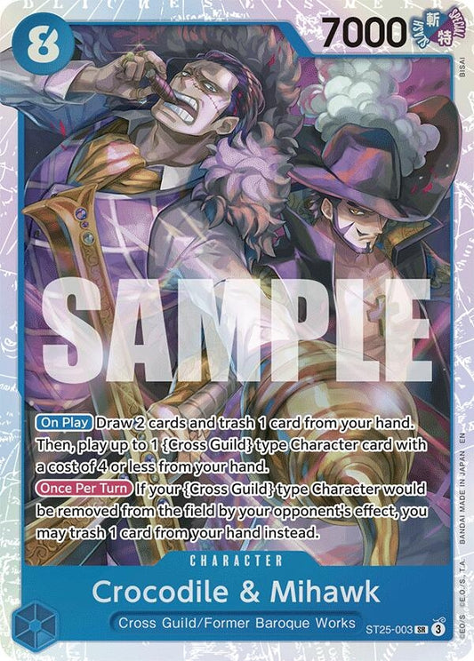 Image for Crocodile & Mihawk (ST25-003) (ST-25) - One Piece Card Game