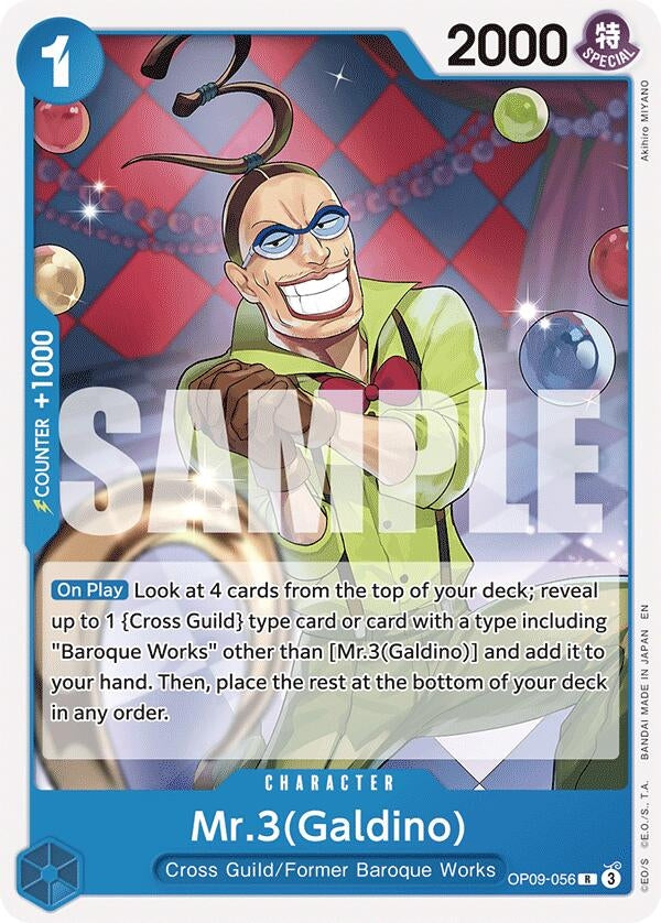 Image for Mr.3(Galdino) (Reprint) (OP09-056) (ST-25) - One Piece Card Game