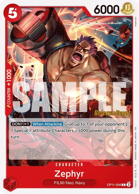 Image for Zephyr (OP11-006) (OP11 RE) - One Piece Card Game