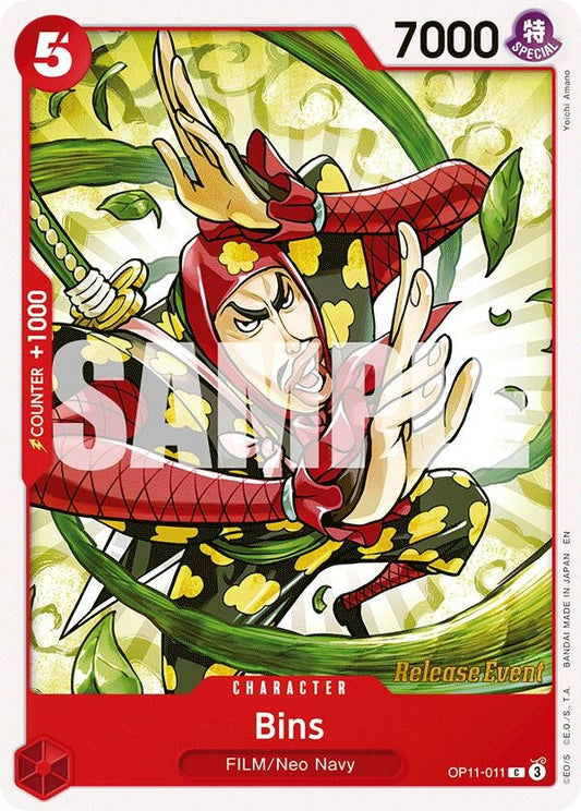 Image for Bins (OP11-011) (OP11 RE) - One Piece Card Game