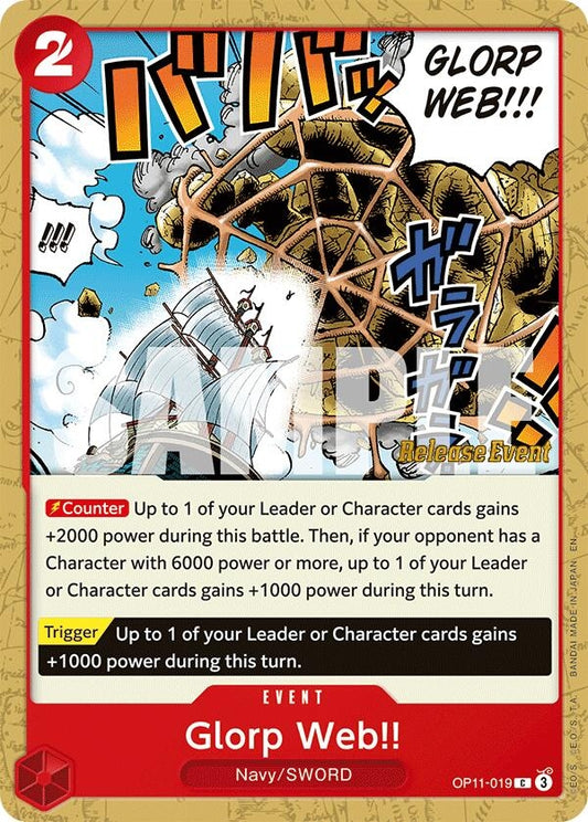 Image for Glorp Web!! (OP11-019) (OP11 RE) - One Piece Card Game