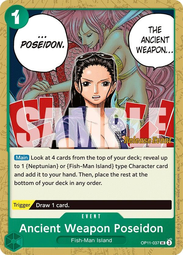 Image for Ancient Weapon Poseidon (OP11-037) (OP11 RE) - One Piece Card Game