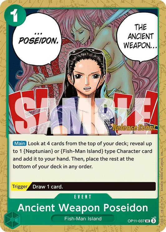 Image for Ancient Weapon Poseidon (OP11-037) (OP11 RE) - One Piece Card Game