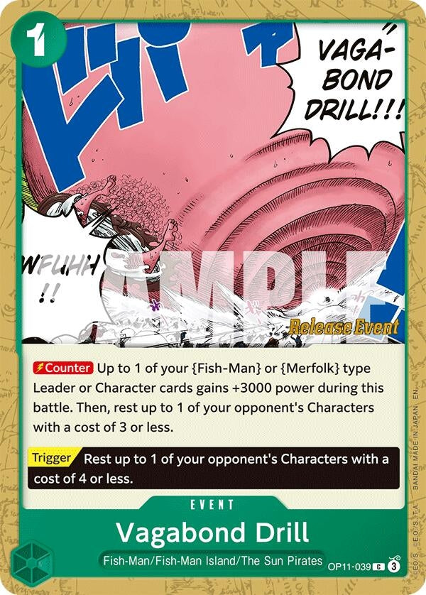 Image for Vagabond Drill (OP11-039) (OP11 RE) - One Piece Card Game