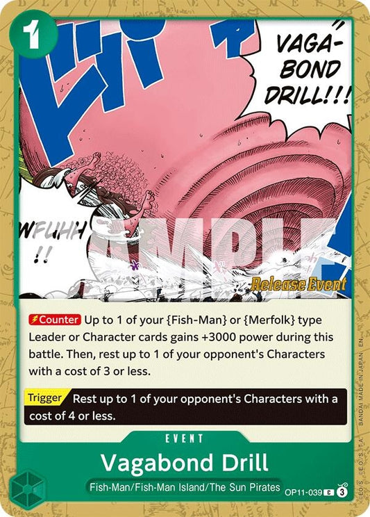 Image for Vagabond Drill (OP11-039) (OP11 RE) - One Piece Card Game