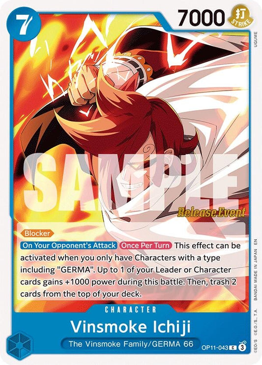 Image for Vinsmoke Ichiji (OP11-043) (OP11 RE) - One Piece Card Game