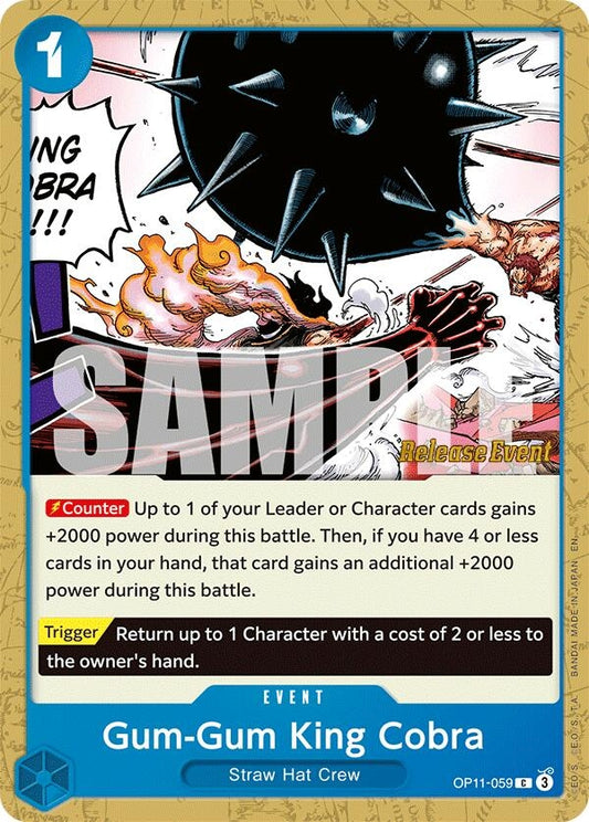 Image for Gum-Gum King Cobra (OP11-059) (OP11 RE) - One Piece Card Game