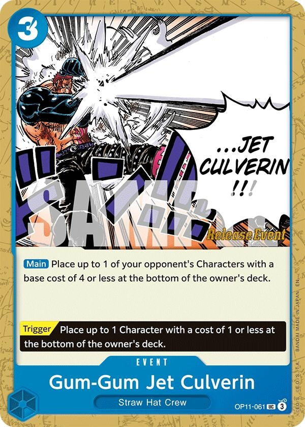 Image for Gum-Gum Jet Culverin (OP11-061) (OP11 RE) - One Piece Card Game