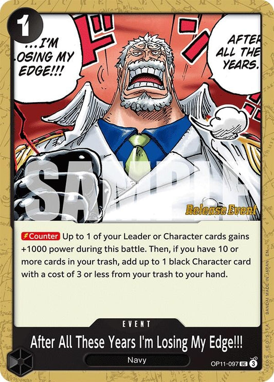 Image for After All These Years I'm Losing My Edge!!! (OP11-097) (OP11 RE) - One Piece Card Game
