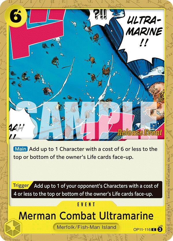 Image for Merman Combat Ultramarine (OP11-116) (OP11 RE) - One Piece Card Game