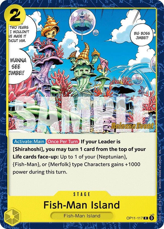 Image for Fish-Man Island (OP11-117) (OP11 RE) - One Piece Card Game