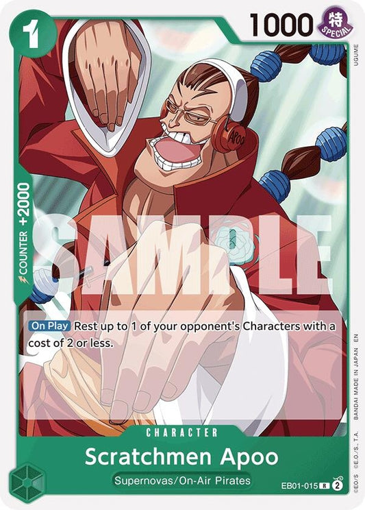 Image for Scratchmen Apoo (Reprint) (EB01-015) (ST-24) - One Piece Card Game