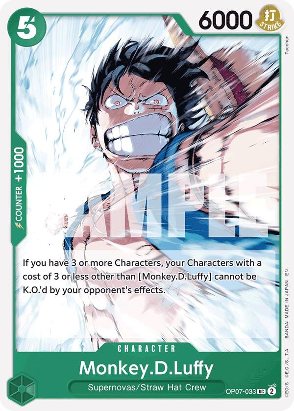 Image for Monkey.D.Luffy (Reprint) (OP07-033) (ST-24) - One Piece Card Game