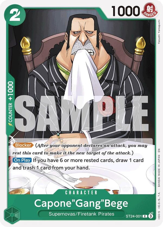 Image for Capone"Gang"Bege (ST24-001) (ST-24) - One Piece Card Game