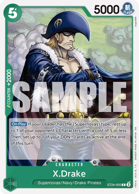 Image for X.Drake (ST24-005) (ST-24) - One Piece Card Game