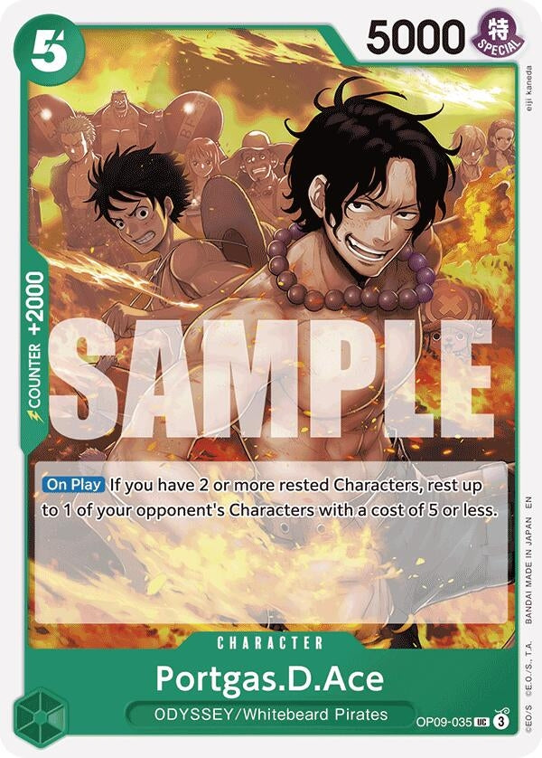 Image for Portgas.D.Ace (Reprint) (OP09-035) (ST-28) - One Piece Card Game