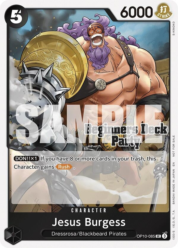 Image for Jesus Burgess (Beginners Deck Party [ST-23] - [ST-28] Participation Pack) (OP10-085) (OP-PR) - One Piece Card Game