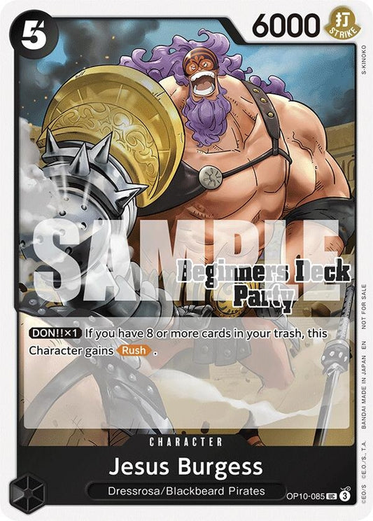 Image for Jesus Burgess (Beginners Deck Party [ST-23] - [ST-28] Participation Pack) (OP10-085) (OP-PR) - One Piece Card Game