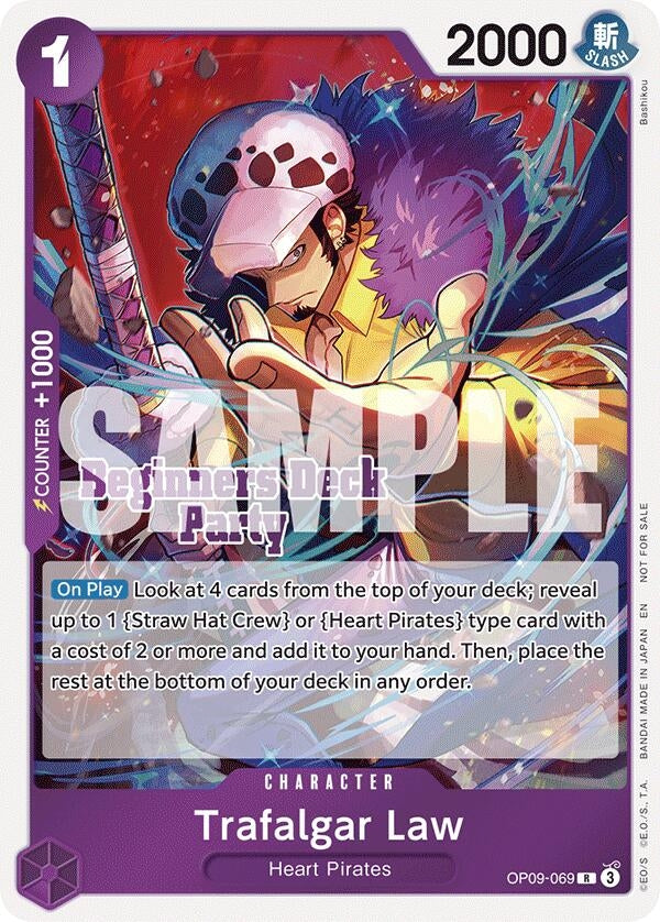 Image for Trafalgar Law (Beginners Deck Party [ST-23] - [ST-28] Participation Pack) (OP09-069) (OP-PR) - One Piece Card Game