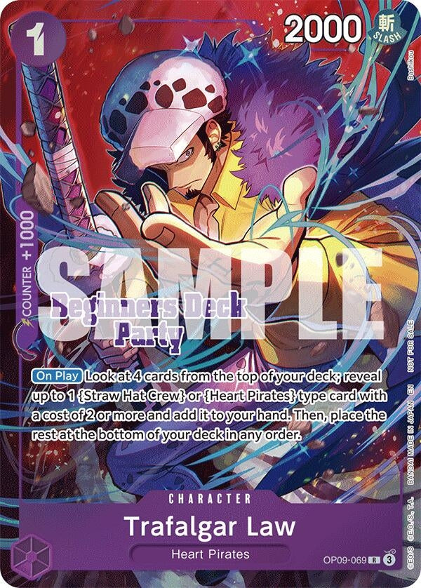 Image for Trafalgar Law (Beginners Deck Party [ST-23] - [ST-28] Winner Pack) (OP09-069) (OP-PR) - One Piece Card Game