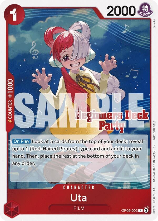 Image for Uta (Beginners Deck Party [ST-23] - [ST-28] Participation Pack) (OP09-002) (OP-PR) - One Piece Card Game