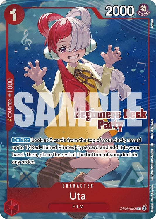 Image for Uta (Beginners Deck Party [ST-23] - [ST-28] Winner Pack) (OP09-002) (OP-PR) - One Piece Card Game