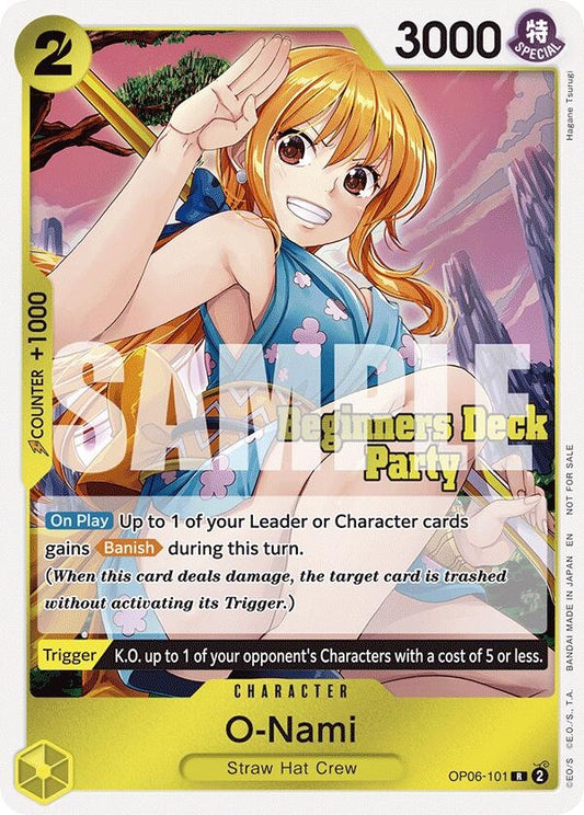 Image for O-Nami (Beginners Deck Party [ST-23] - [ST-28] Participation Pack) (OP06-101) (OP-PR) - One Piece Card Game