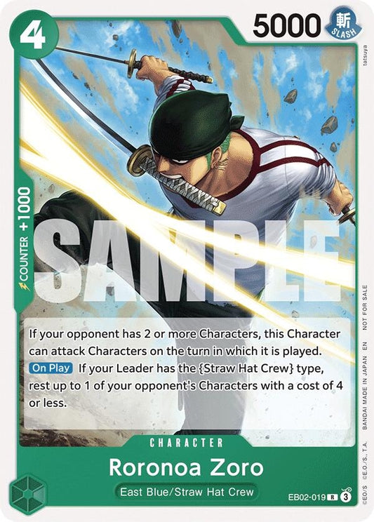 Image for Roronoa Zoro (Tournament Pack 2025 Vol. 3) (EB02-019) (OP-PR) - One Piece Card Game