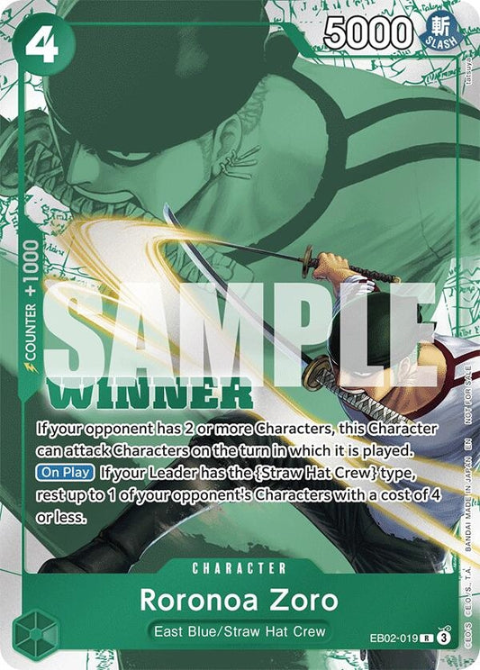 Image for Roronoa Zoro (Winner Pack 2025 Vol. 3) (EB02-019) (OP-PR) - One Piece Card Game
