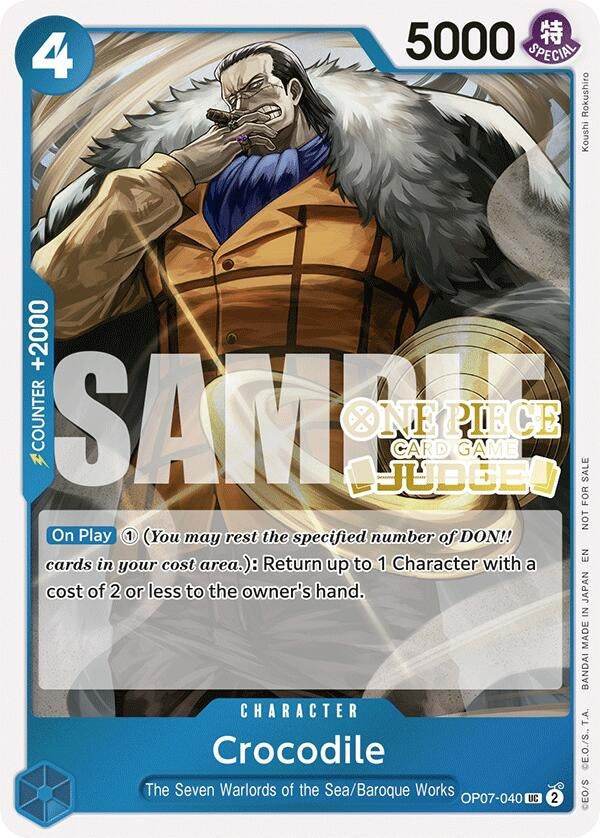 Image for Crocodile (Judge Pack Vol. 6) (OP07-040) (OP-PR) - One Piece Card Game