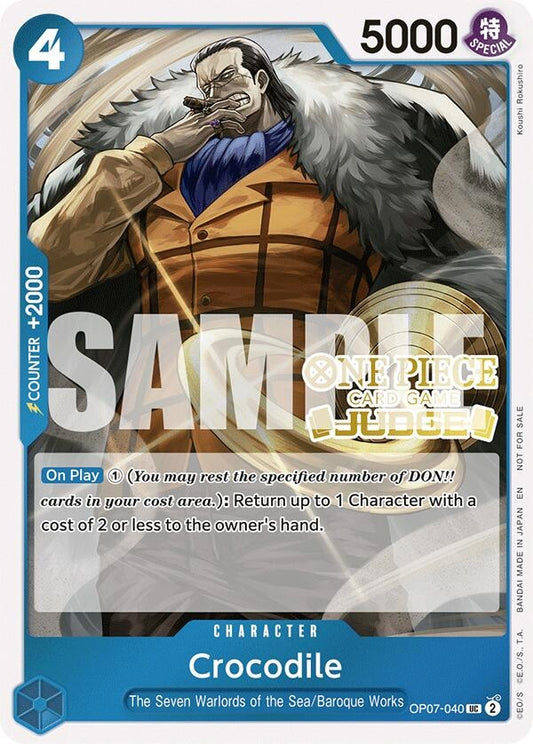 Image for Crocodile (Judge Pack Vol. 6) (OP07-040) (OP-PR) - One Piece Card Game
