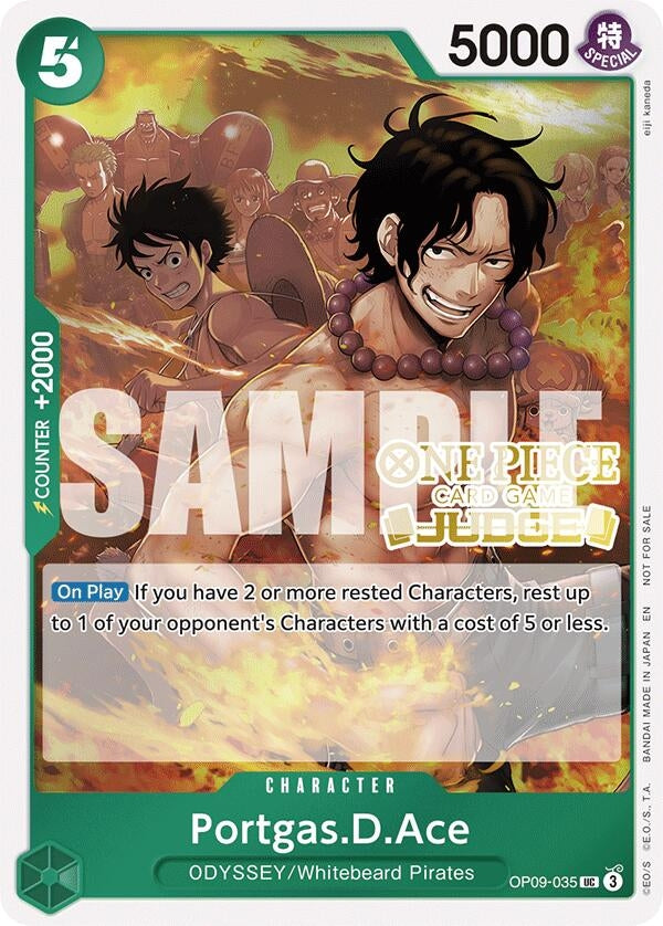 Image for Portgas.D.Ace (Judge Pack Vol. 6) (OP09-035) (OP-PR) - One Piece Card Game