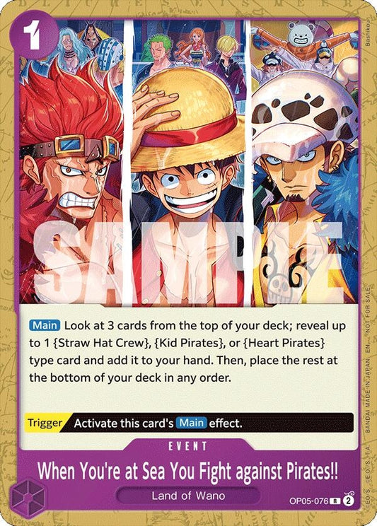 Image for When You're at Sea You Fight against Pirates!! (2025 Pirates League Store Qualifier) (OP05-076) (OP-PR) - One Piece Card Game