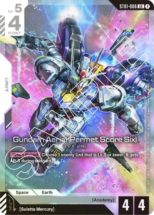 Image for Gundam Aerial (Permet Score Six) (ST01-006) (ST01) - Gundam Card Game