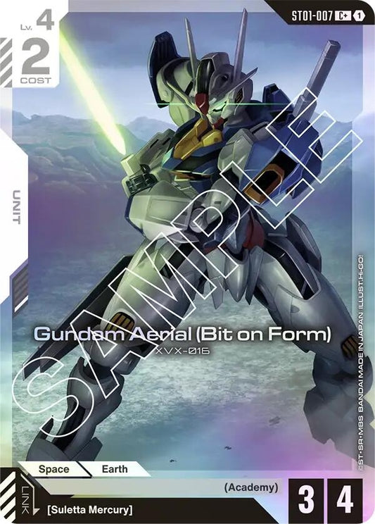 Image for Gundam Aerial (Bit on Form) (C+) (ST01-007) (ST01) - Gundam Card Game
