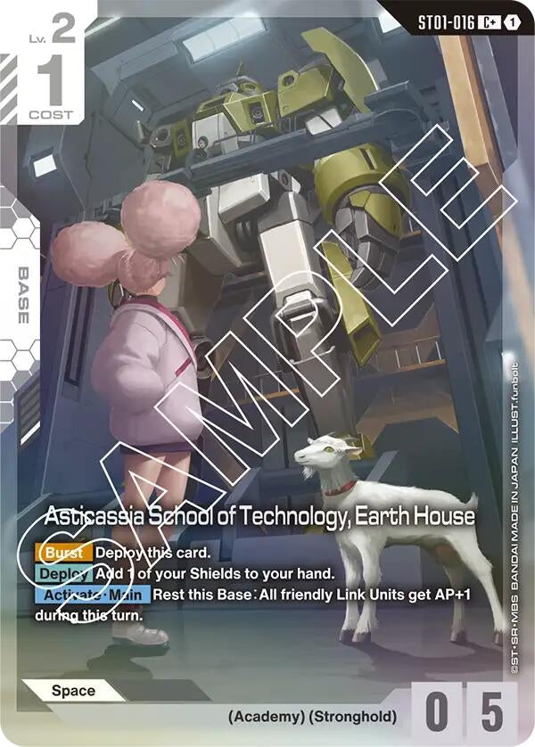 Image for Asticassia School of Technology, Earth House (C+) (ST01-016) (ST01) - Gundam Card Game