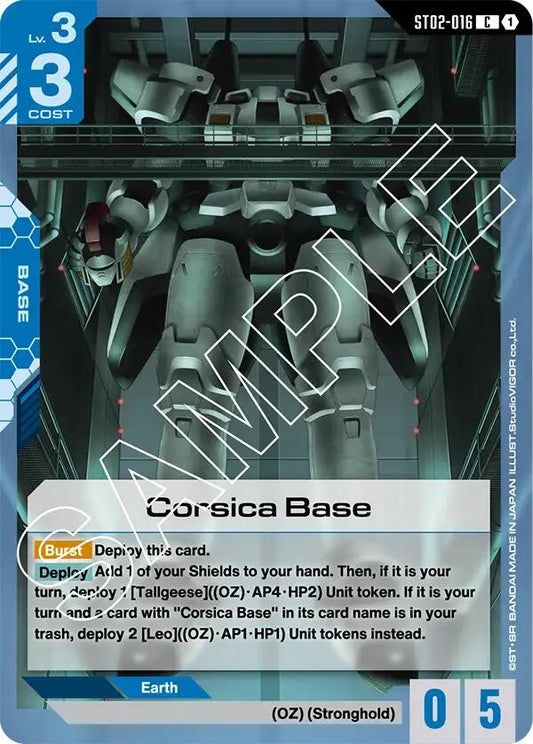 Image for Corsica Base (ST02-016) (ST02) - Gundam Card Game