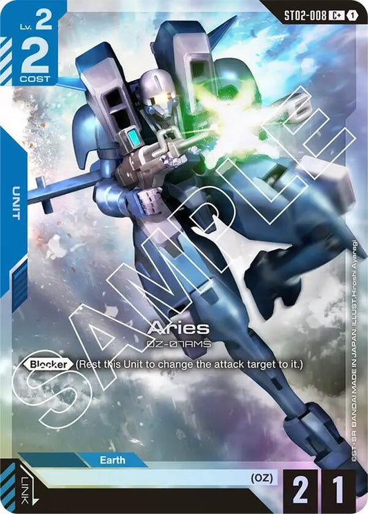 Image for Aries (C+) (ST02-008) (ST02) - Gundam Card Game