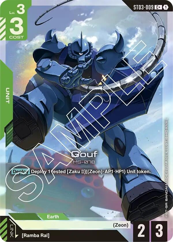 Image for Gouf (C+) (ST03-009) (ST03) - Gundam Card Game