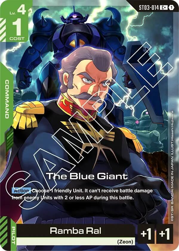 Image for The Blue Giant (C+) (ST03-014) (ST03) - Gundam Card Game